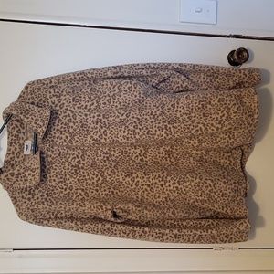 Old Navy XXL animal print zip up fleece